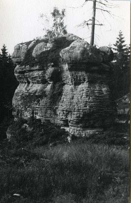 Formacja skalna w Górach Stołowych