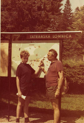 Mieczysław Piotrowski z ojcem w Tatrzańskiej Łomnicy
