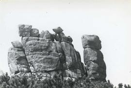 Granitowa formacja skalna "Słonecznik" w Karkonoszach