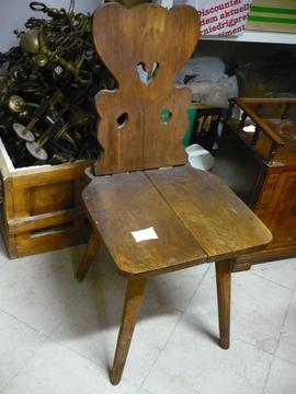 Krzesło ludowe drewniane