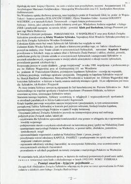 Informacja o Związku Sybiraków