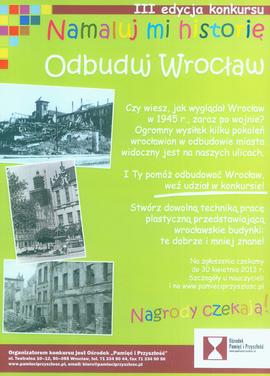 Odbuduj Wrocław: III edycja konkursu Namaluj mi historię
