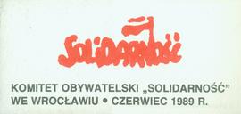 Komitet Obywatelski Solidarność we Wrocławiu - czerwiec 1989 r.
