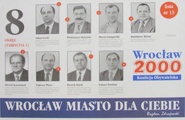 Koalicja Obywatelska "Wrocław 2000": 8 Okręg (Fabryczna 1)