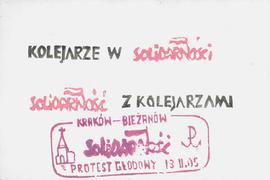 Protest głodowy w Krakowie-Bieżanowie po śmierci ks. Jerzego Popiełuszki