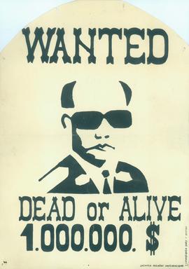 Wanted dead or alive 1.000.000. dol.