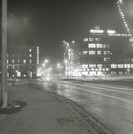 Przedświąteczny Wrocław nocą