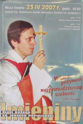 Imieniny Sługi Bożego ks. Jerzego Popiełuszki: msza święta