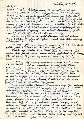 List Jolanty Różyckiej-Paskos do Sotyrisa Paskosa