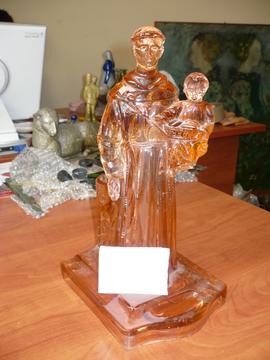Figura św. Franciszka z Dzieciątkiem na ręku