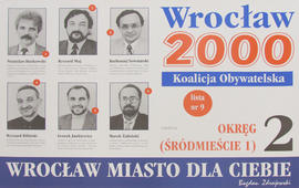 Koalicja Obywatelska "Wrocław 2000": Okręg 2 (Śródmieście 1)