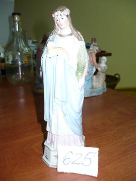 Figurka św. Agnieszki z owieczką na ręku