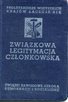 Legitymacja Związku Zawodowego Pracowników Spółdzielczych No. 119156