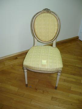 Krzesło tapicerowane klasycystyczne