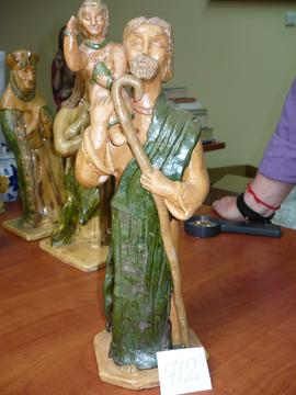 Figura Św. Krzysztofa z Dzieciątkiem na ramieniu