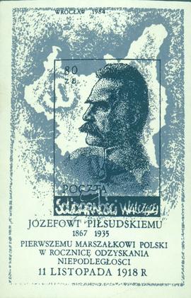 Józefowi Piłsudskiemu... w rocznicę odzyskania niepodległości poczta Solidarności Walczącej