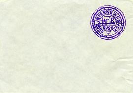 Poczta internowanych - koperta z pieczęcią