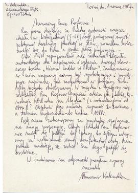 List od Sławomira Kalembki