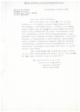 List do St. Mroczkowskiego