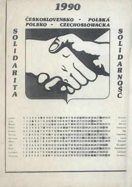 Solidarność polsko-czechosłowacka= Solidarita československo-polská: kalendarz 1990