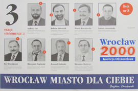 Koalicja Obywatelska "Wrocław 2000": Okręg 3 (Śródmieście 2)