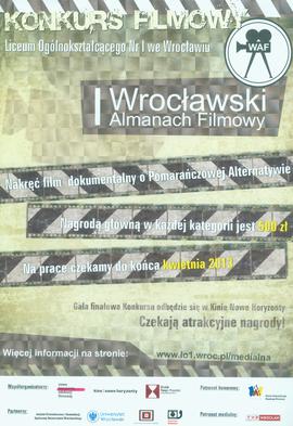 I Wrocławski Almanach Filmowy: konkurs filmowy Liceum Ogólnokształcącego nr 1 we Wrocławiu