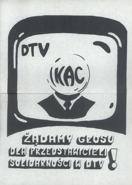Żądamy głosu dla przedstawicieli Solidarności w DTV!