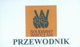 Solidarny Wrocław: identyfikator przewodnika po wystawie