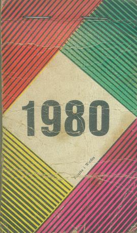 Kalendarz ścienny 1980
