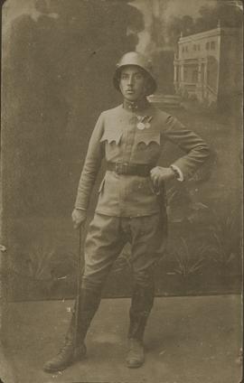 Żołnierz w mundurze austriackim z 1918 r.