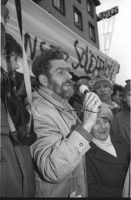 Demonstracja w rocznicę stanu wojennego 1988