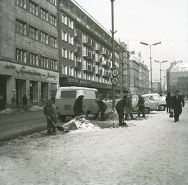 Ulica Świdnicka zimą