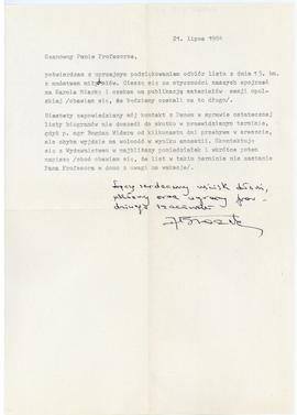 List od Andrzeja Brożka