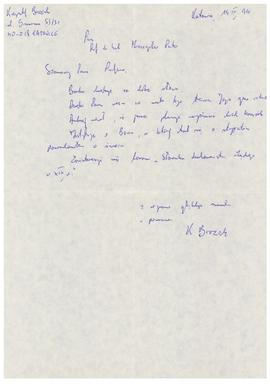 List od Krzysztofa Brożka