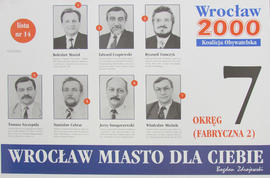 Koalicja Obywatelska "Wrocław 2000": Okręg 7 (Fabryczna 2)