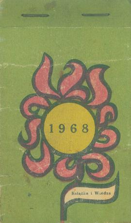 Kalendarz ścienny 1968
