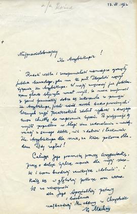 List do arcybiskupa Kominka