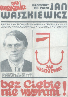 Kandydat na posła Jan Waszkiewicz