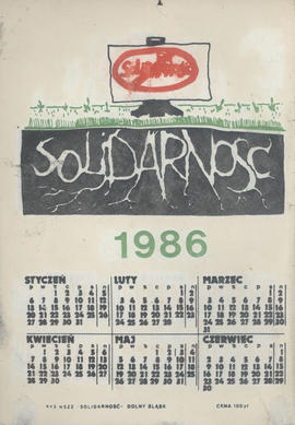 Kalendarz 1986