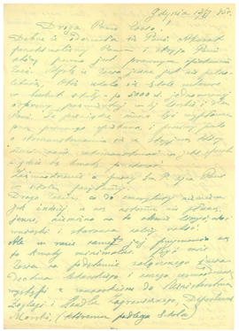 List do Konstantego Matyjewicza-Maciejewicza