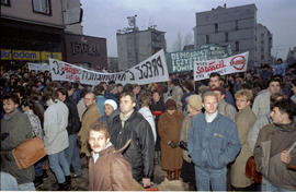 Demonstracja w rocznicę stanu wojennego - 1988