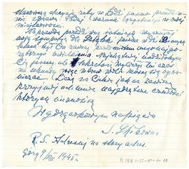 List od Stefanii Skibównej
