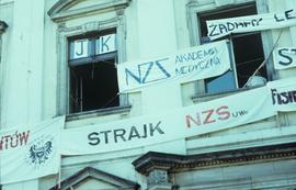 Strajk studentów Uniwersytetu Wrocławskiego w sprawie rejestracji NZS