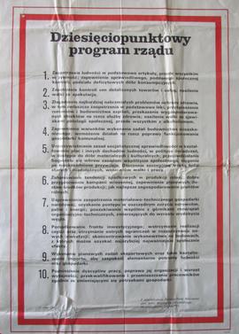 Dziesięciopunktowy program rządu