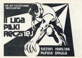 KM AZS Politechnika Wrocławska II Liga Piłki Ręcznej/ Sezon 1985/86 runda druga