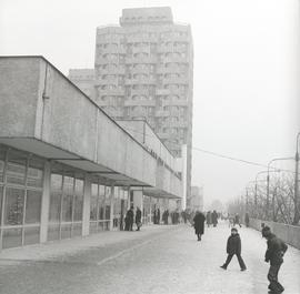 Plac Grunwaldzki we Wrocławiu zimową porą