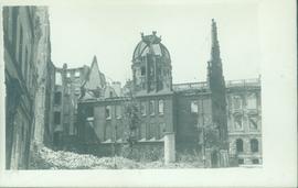 Zniszczenia wojenne w okolicach Dominikanerplatz