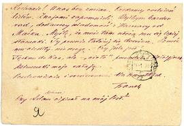 List Franciszka Sikorskiego ze Starobielska
