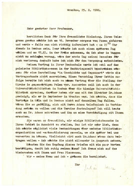 List do Engelberta Plassmanna