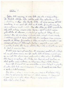 List do Marii Fercz